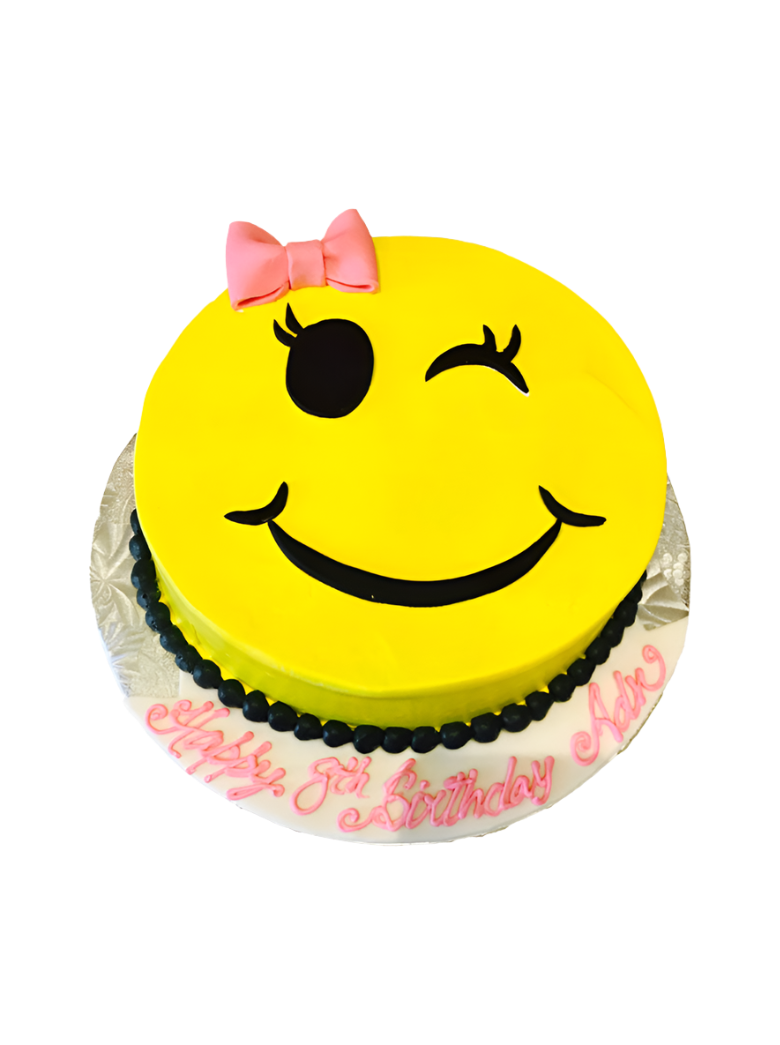 Winky Emoji Cake