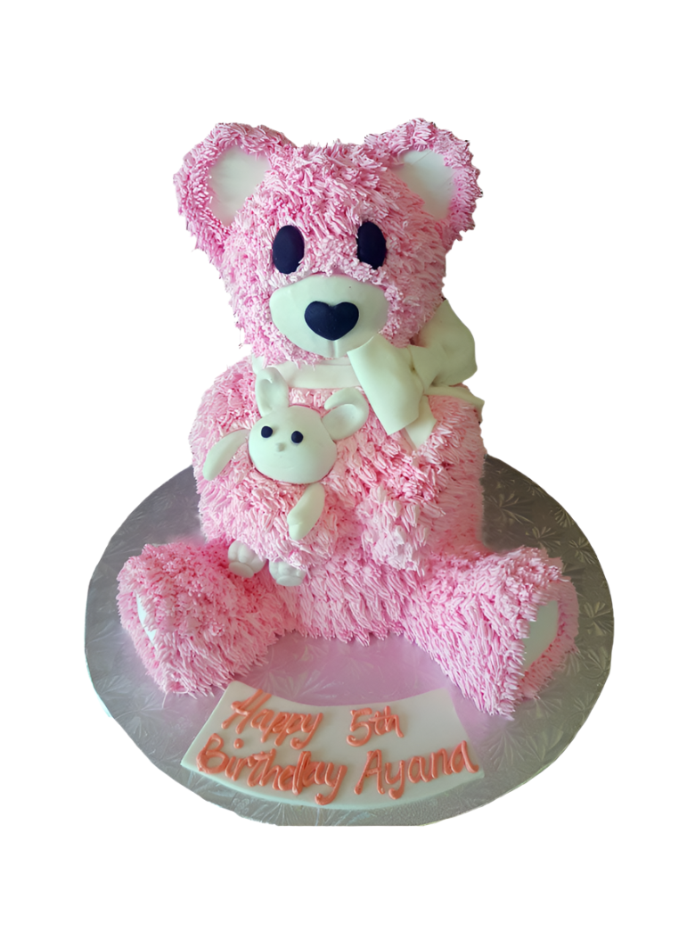 3D Bear Molded Cake