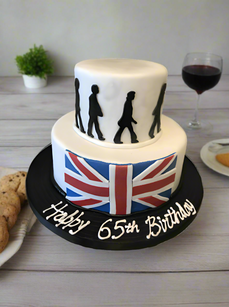 The Beatles Fondant Cake