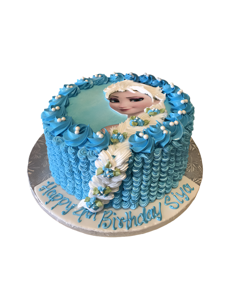 Frozen Rosette Cake