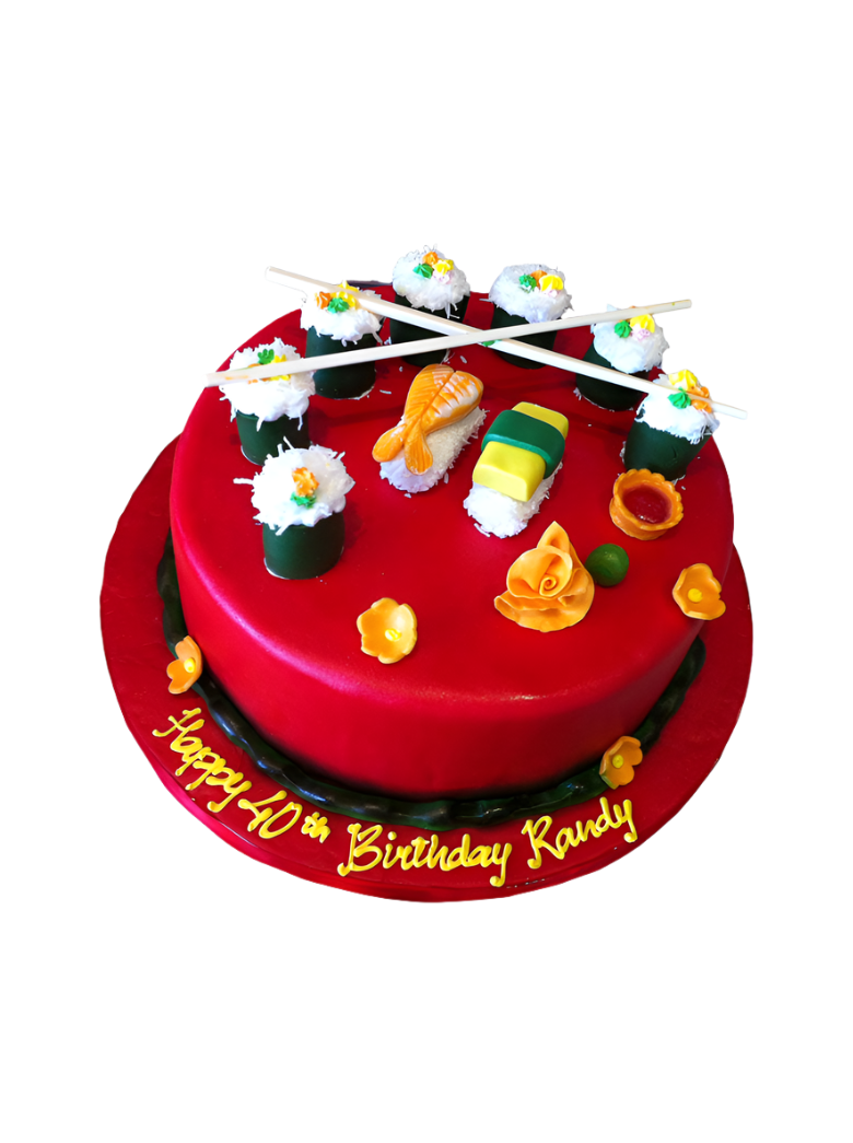 Sushi Fondant Cake