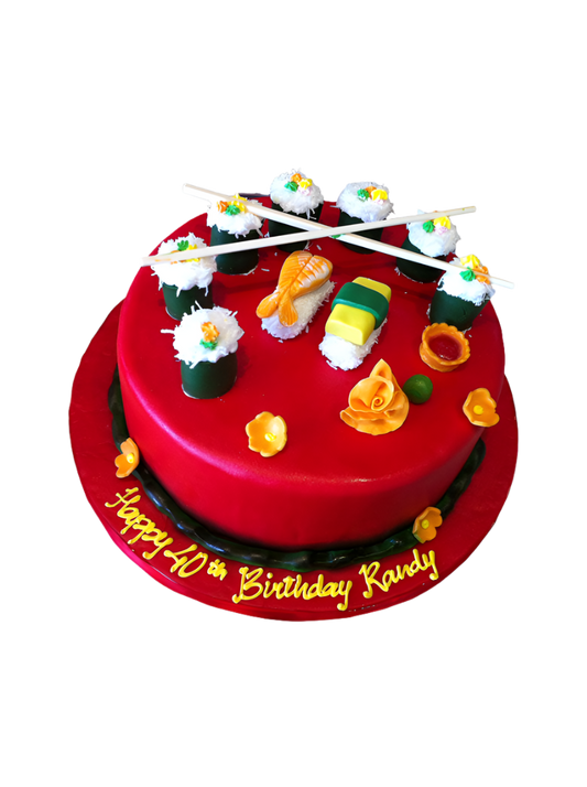 Sushi Fondant Cake
