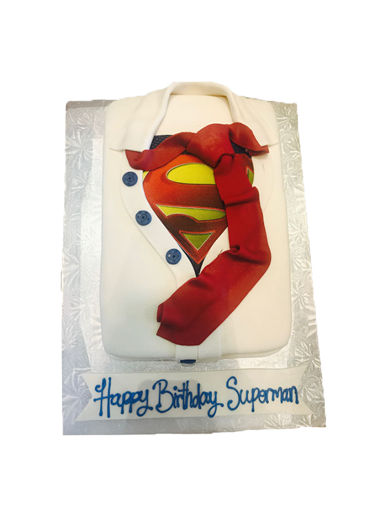 Superman Shirt Cake