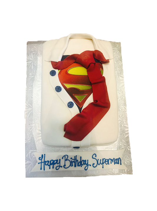 Superman Shirt Cake