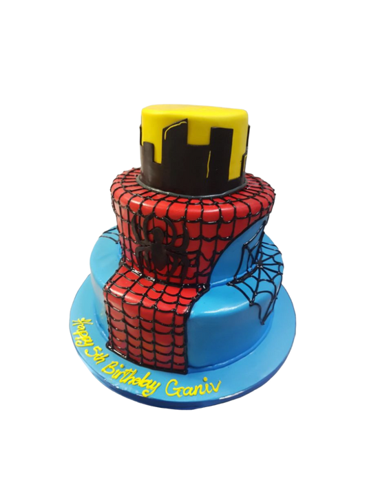 Spiderman Fondant Cake