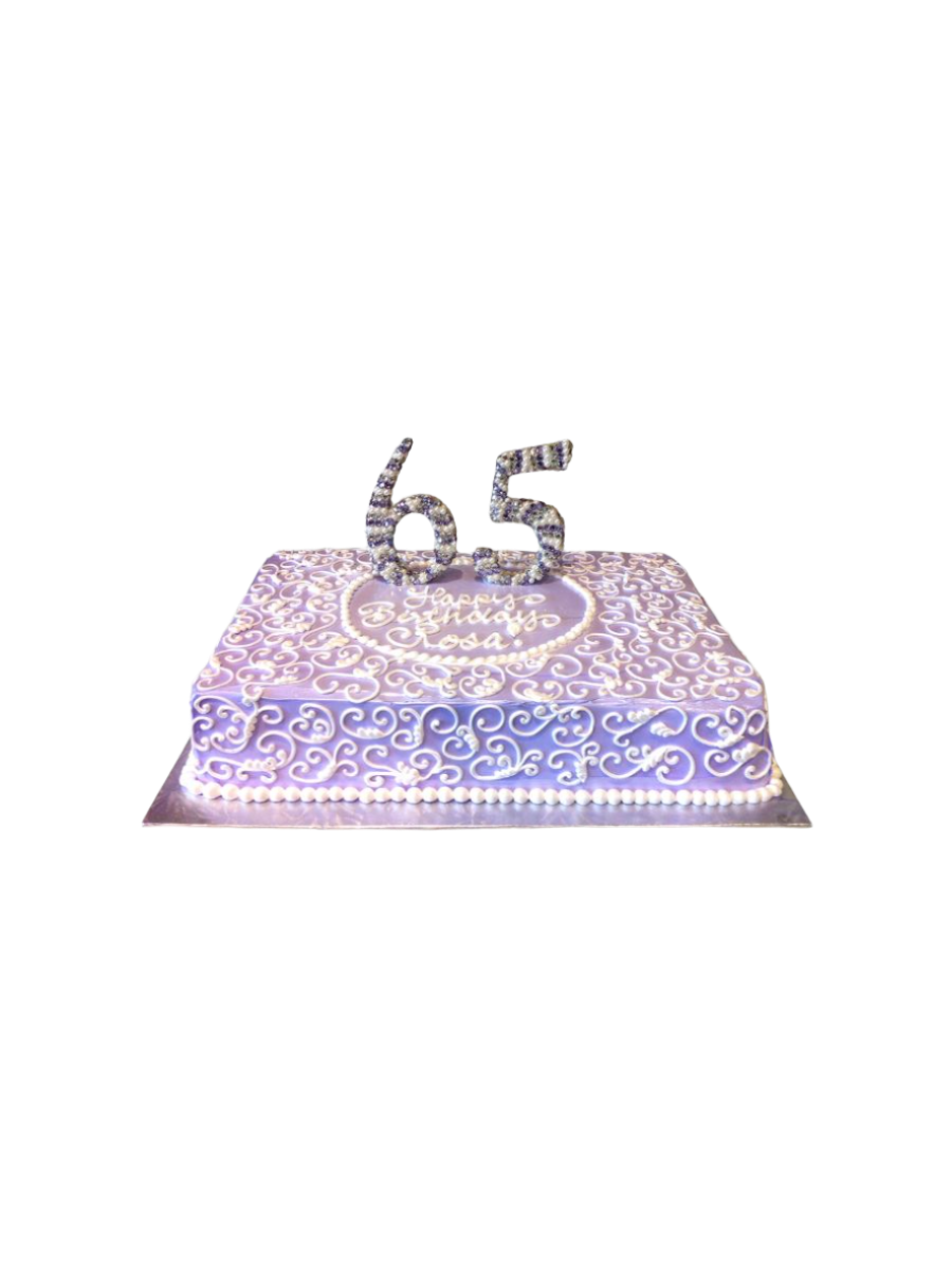 Rosa 65Th Birthday Cake