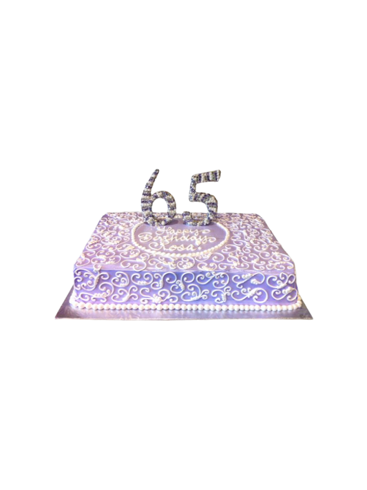 Rosa 65Th Birthday Cake