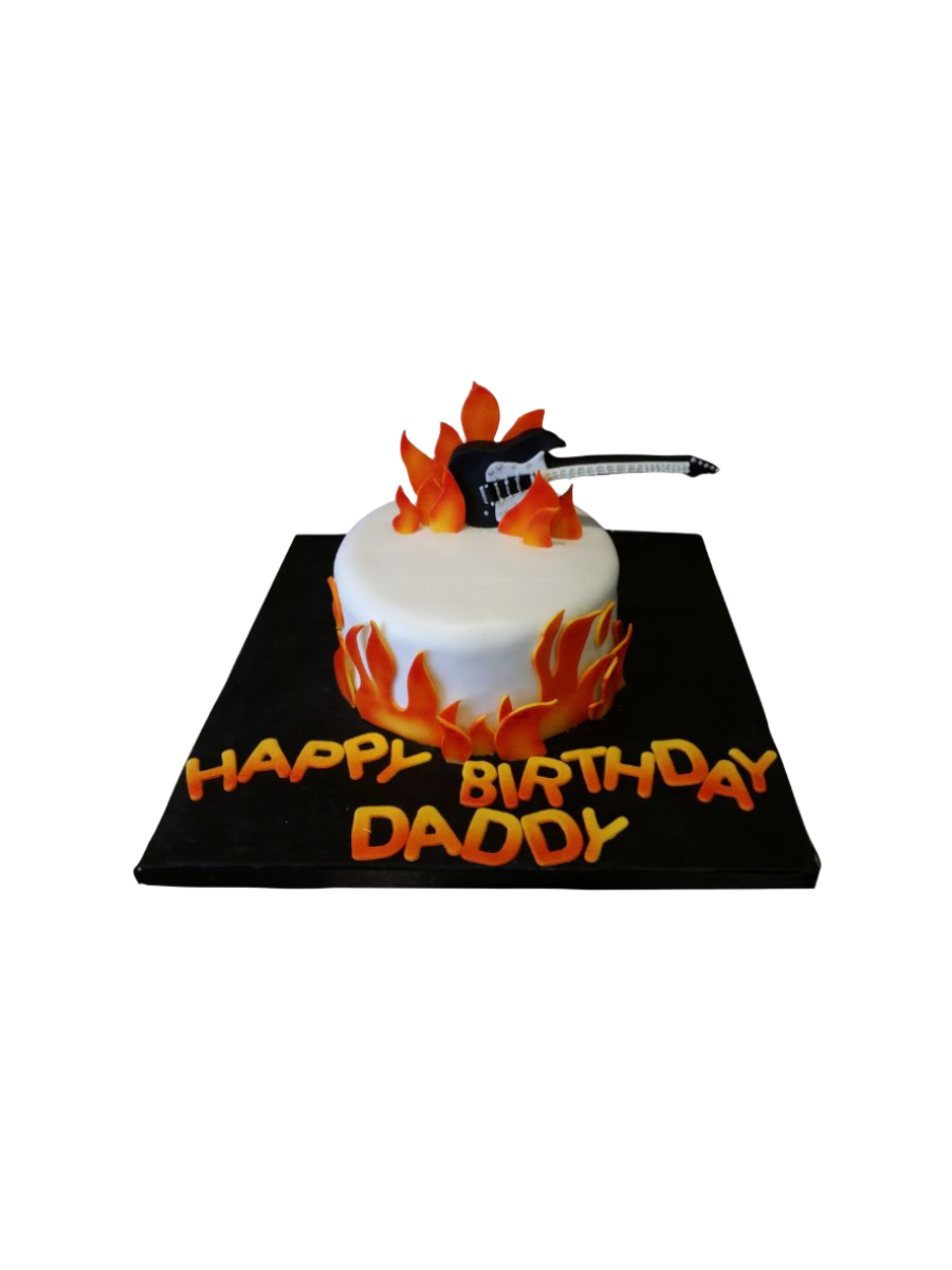 Guitar Fondant Cake