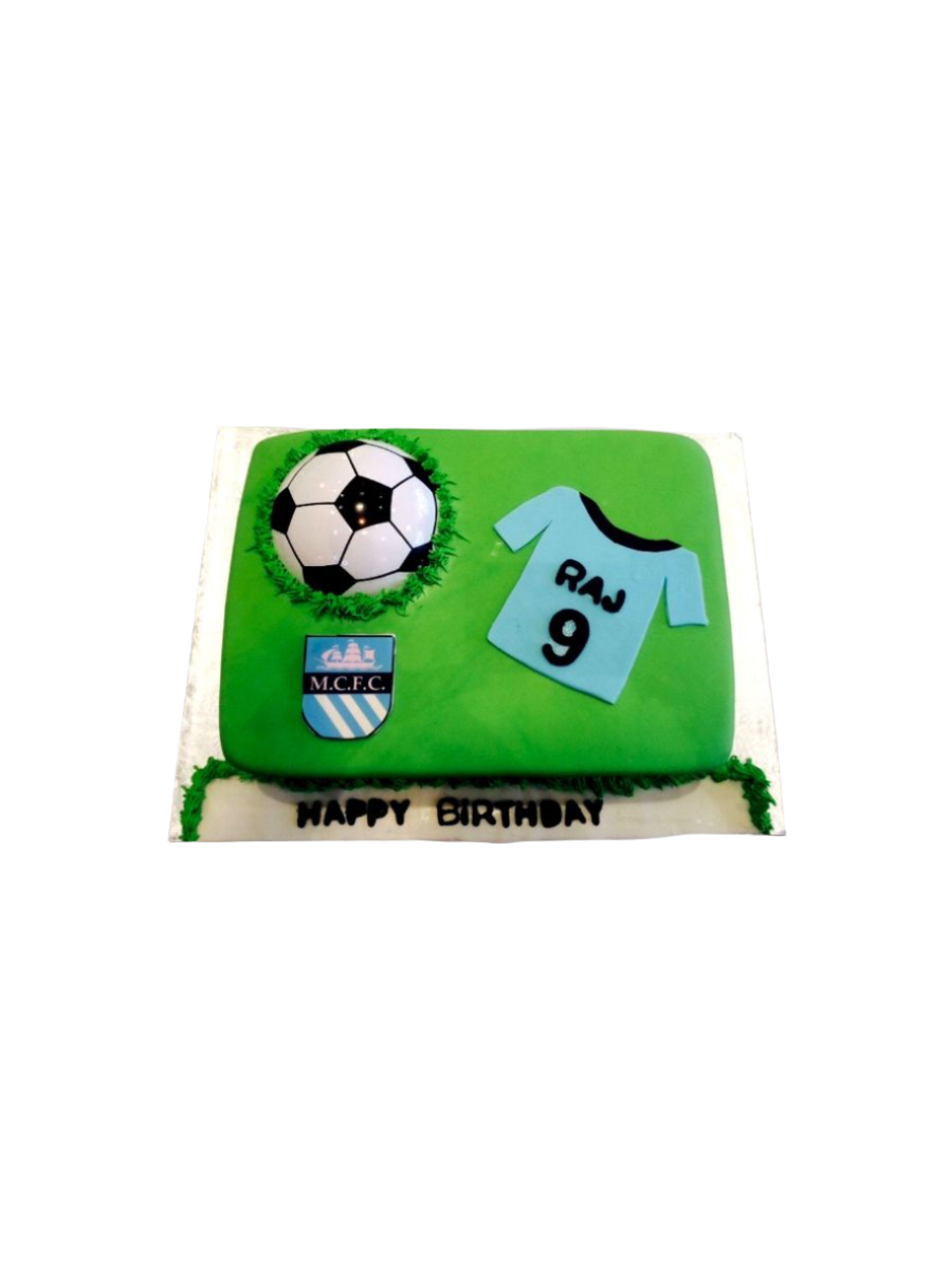 Raj Soccer Fondant Cake