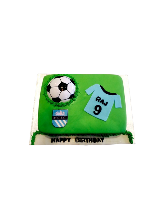 Raj Soccer Fondant Cake