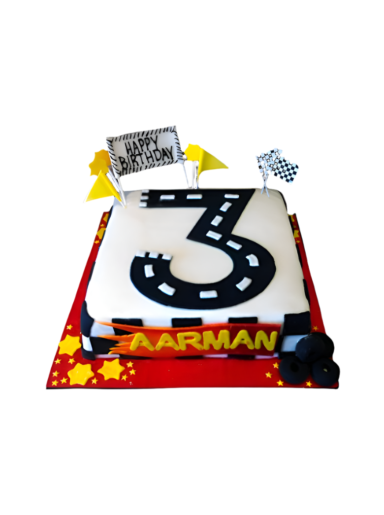 Race Car Speedster Fondant Cake