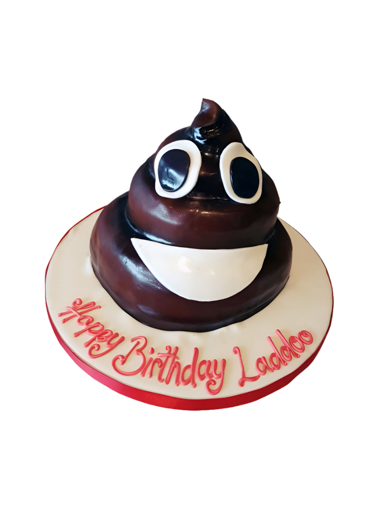 Poop Fondant Birthday Cake