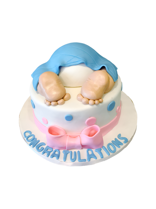 Crawling Baby Shower Cake