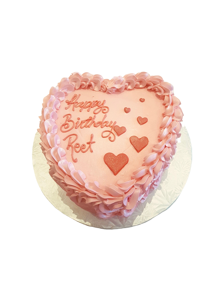 Heart Rosette Birthday Cake