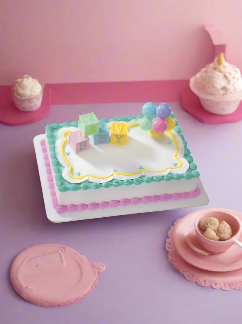 Treesa Baby Block Baby Shower Cake