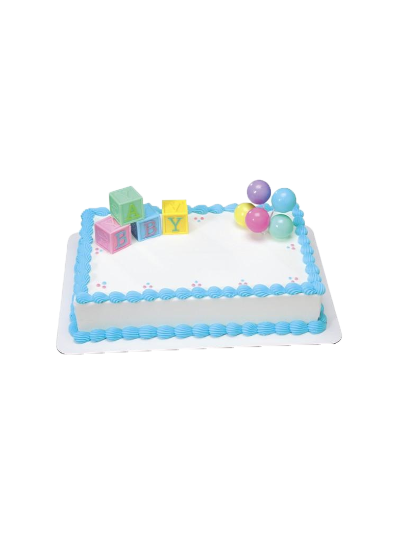 Derek Baby Block Baby Shower Cake