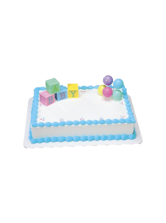 Derek Baby Block Baby Shower Cake