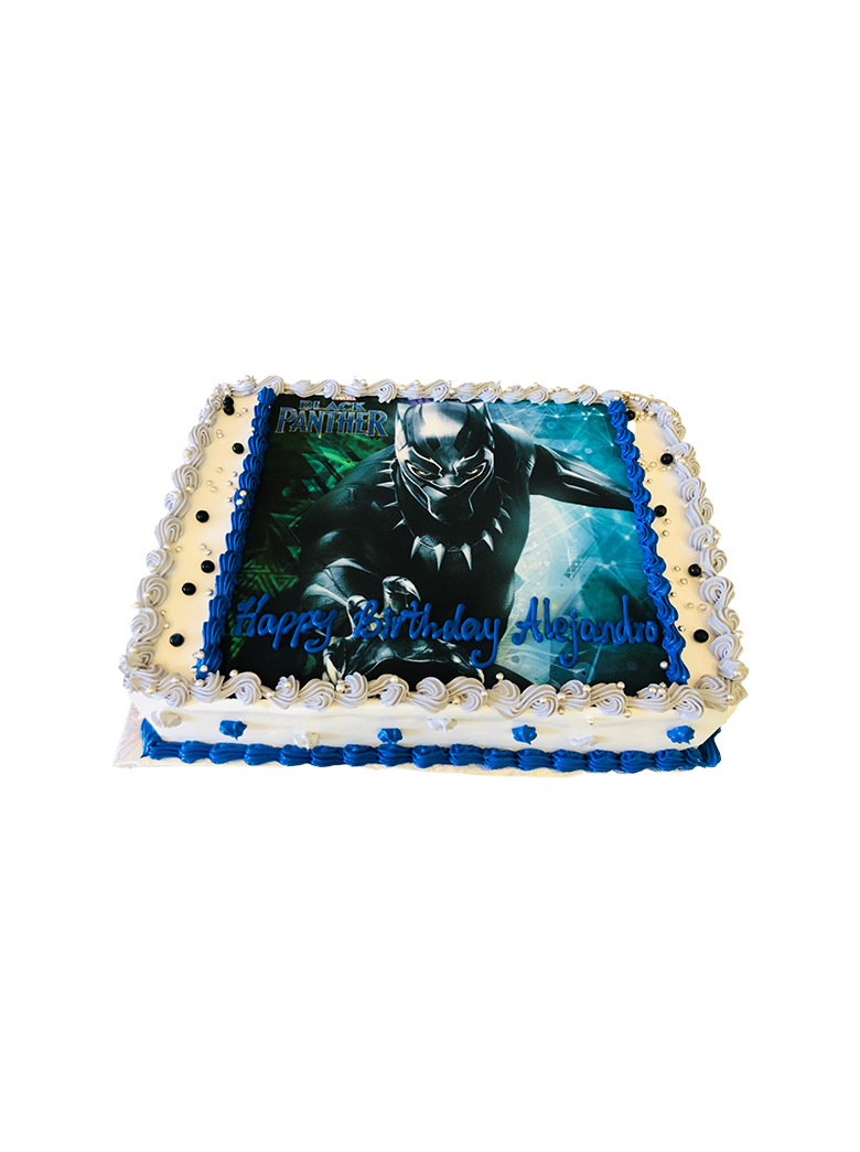 Black Panther Photo Cake