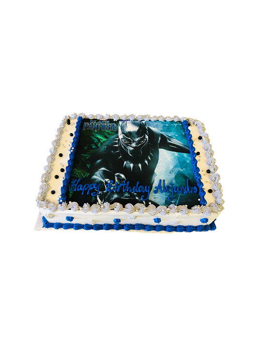 Black Panther Photo Cake