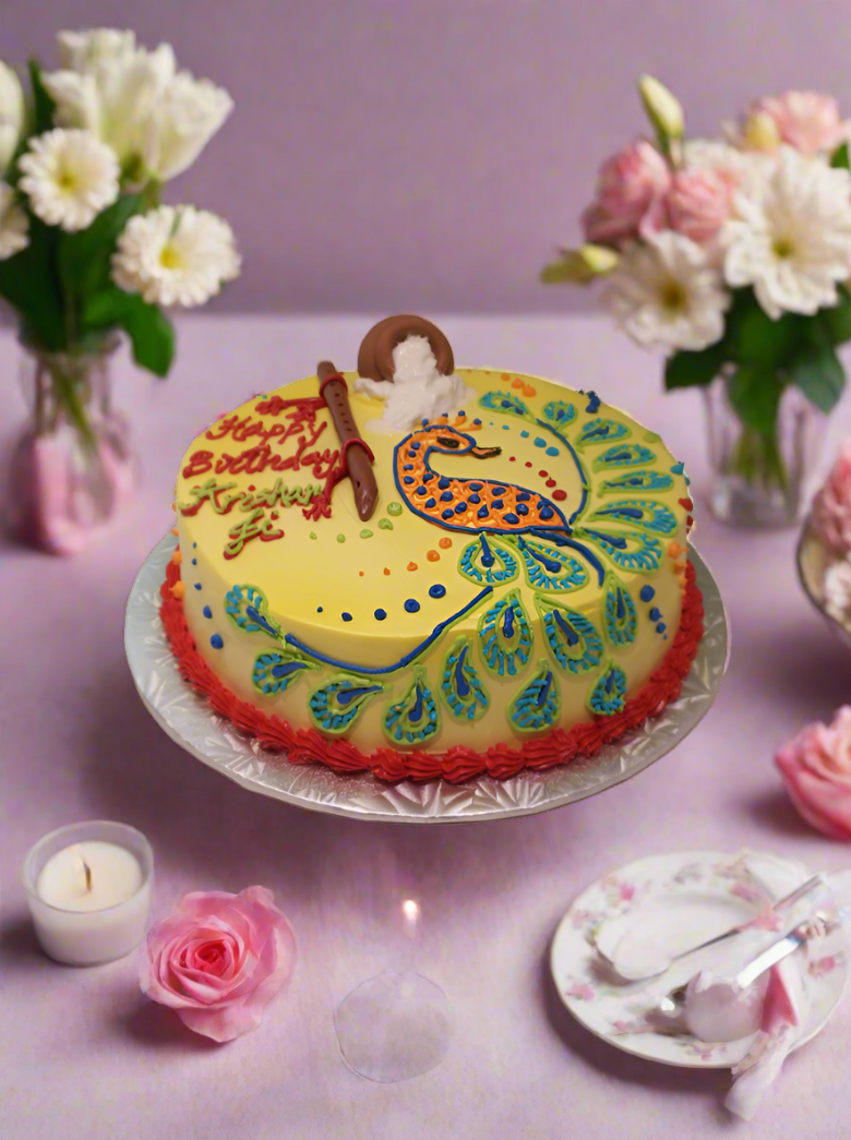 Peacock Birthday Cake