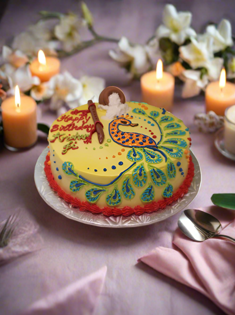 Peacock Birthday Cake