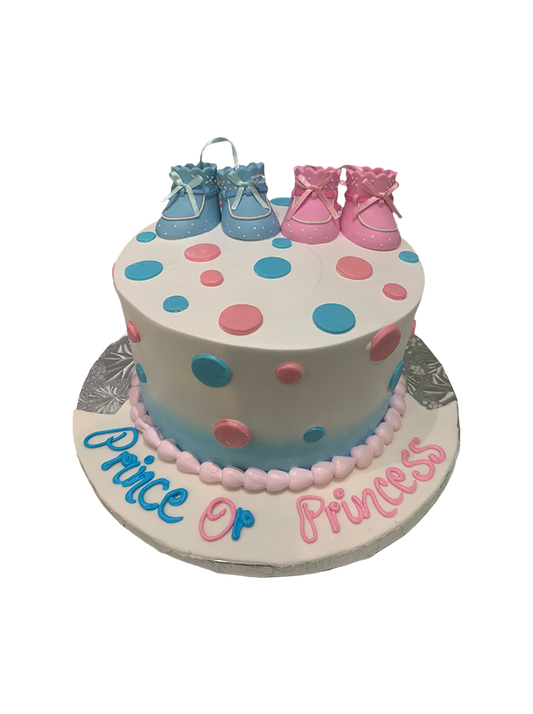 Polka Dot Baby Shower Cake