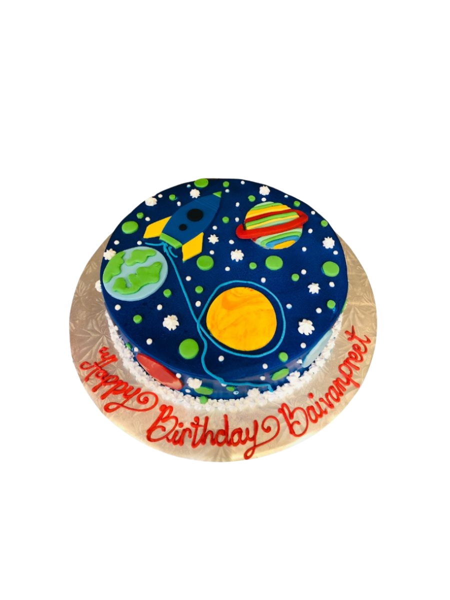 Galaxy Solar System Birthday Cake