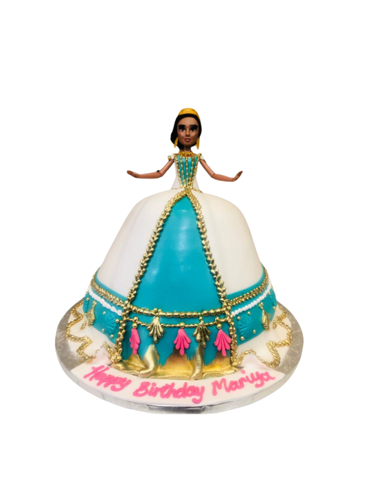 Jasmine Fondant Barbie Doll Cake