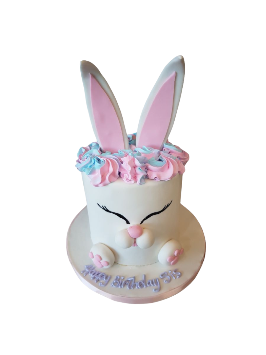 Bunny Fondant Birthday Cake