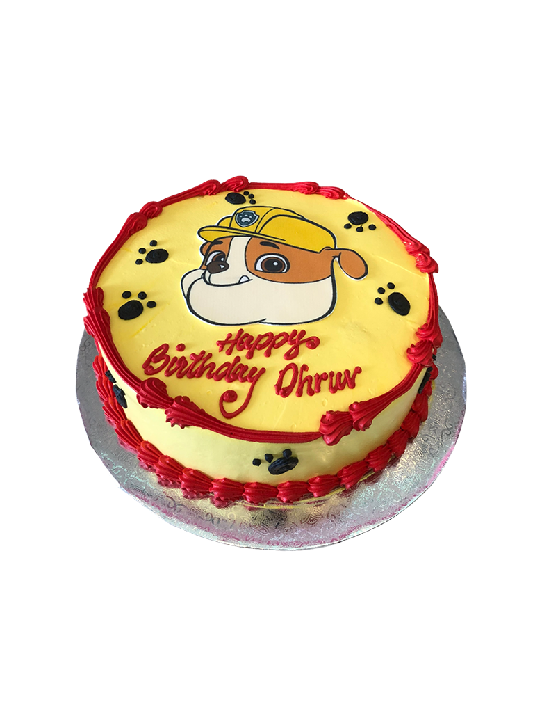 Paw Patrol Rubble Photo Cake