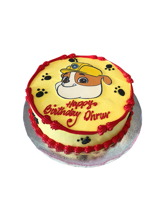Paw Patrol Rubble Photo Cake