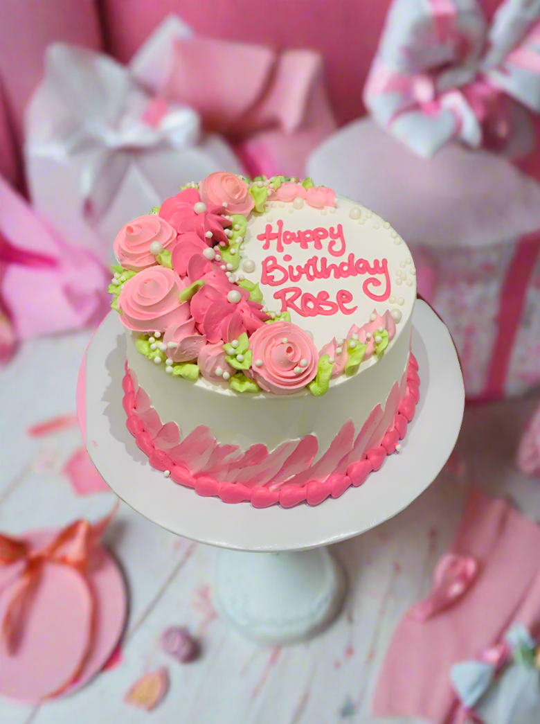 Rose Birthday Cake