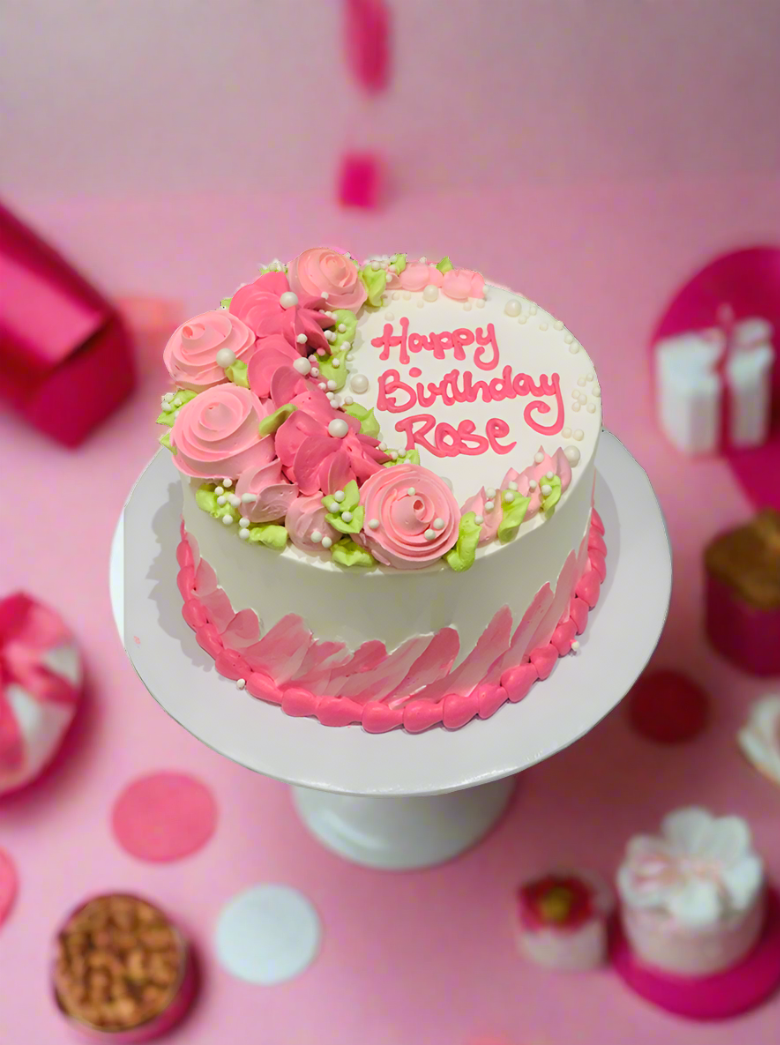 Rose Birthday Cake