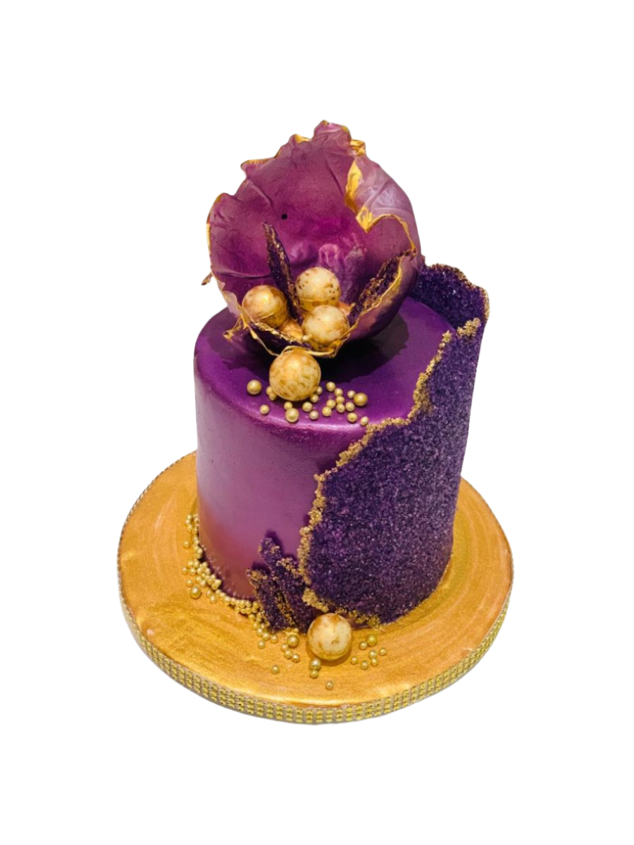 Purple Fondant Cake