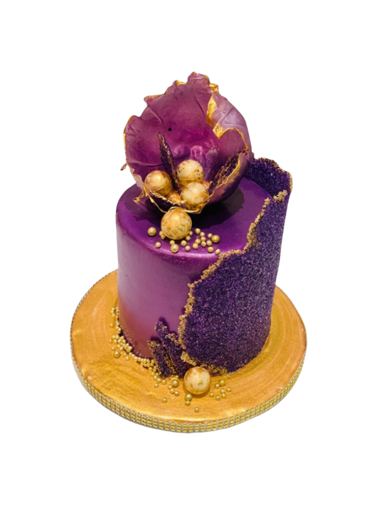Purple Fondant Cake