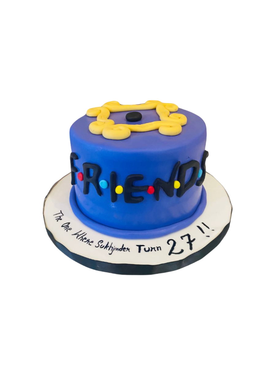 Friends Fondant Birthday Cake