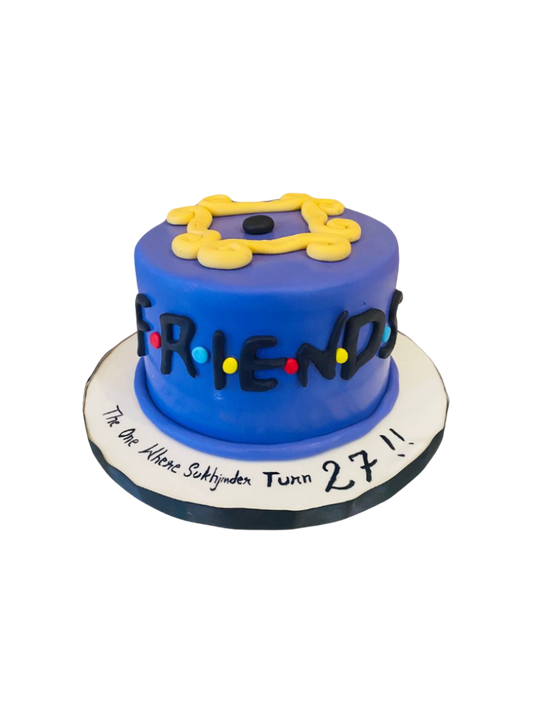 Friends Fondant Birthday Cake