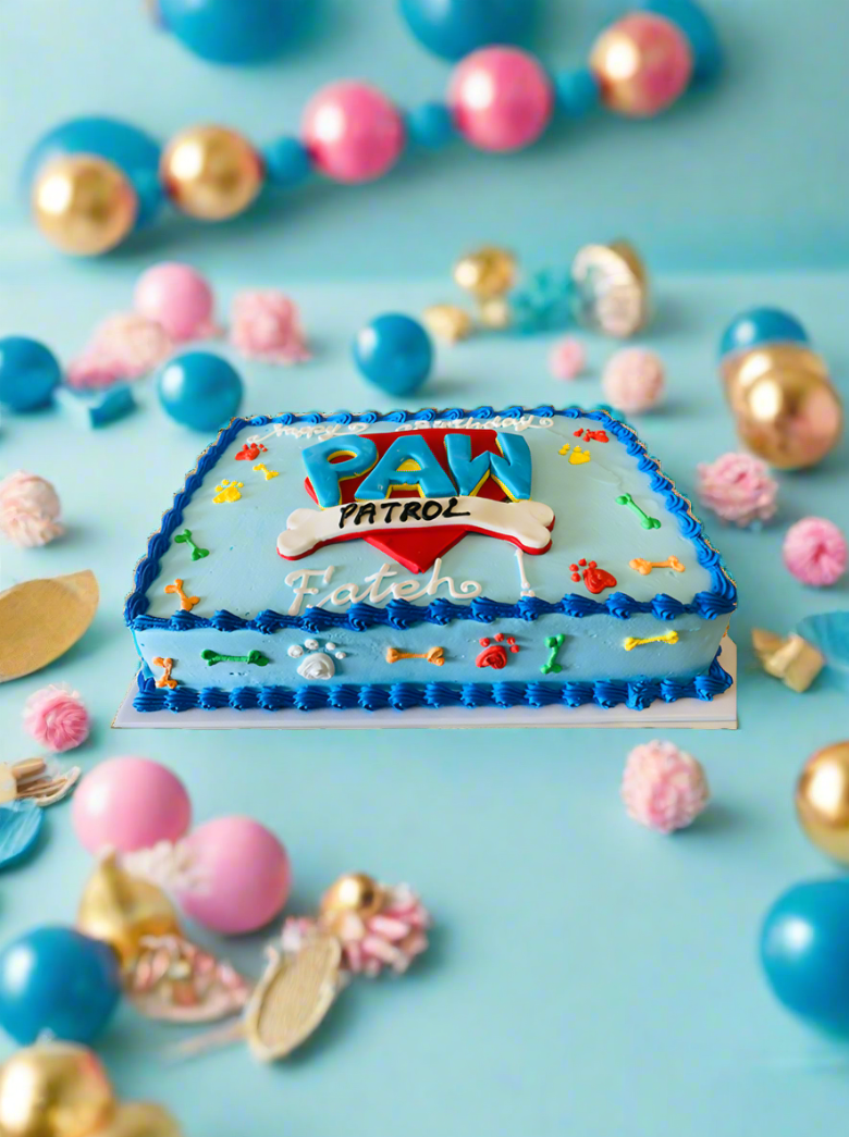 Paw Patrol Logo Cake