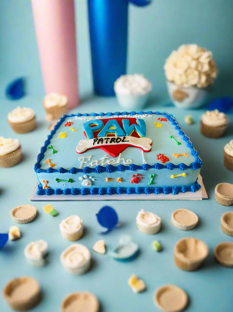 Paw Patrol Logo Cake