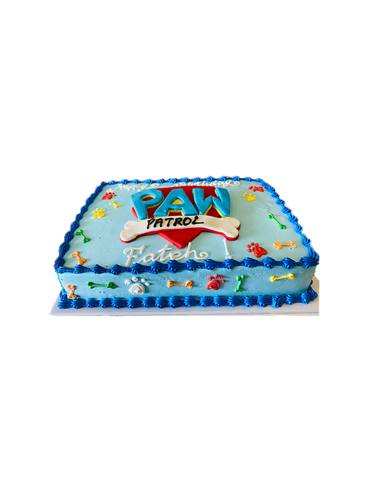 Paw Patrol Logo Cake
