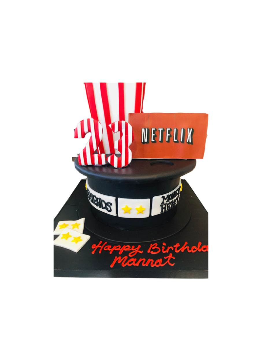Netflix Fondant Birthday Cake