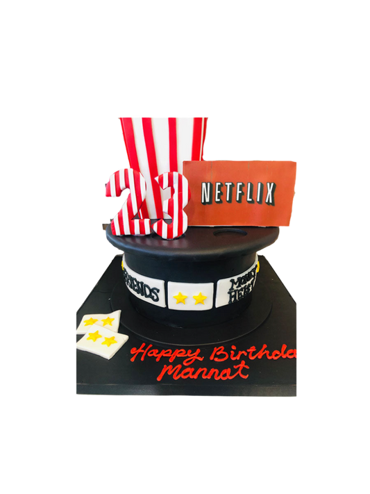 Netflix Fondant Birthday Cake