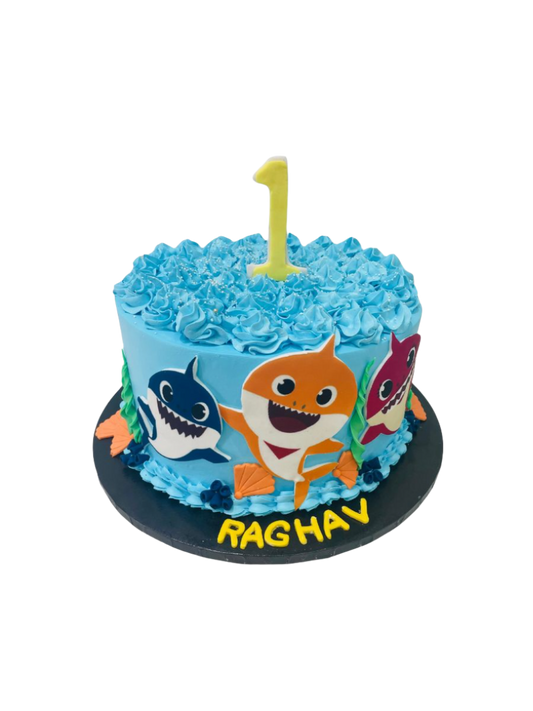 Azaad Baby Shark Birthday Cake