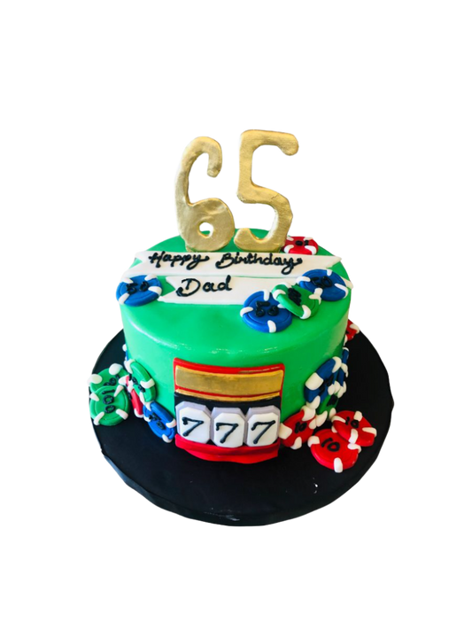 Casino Party Birthday Cake