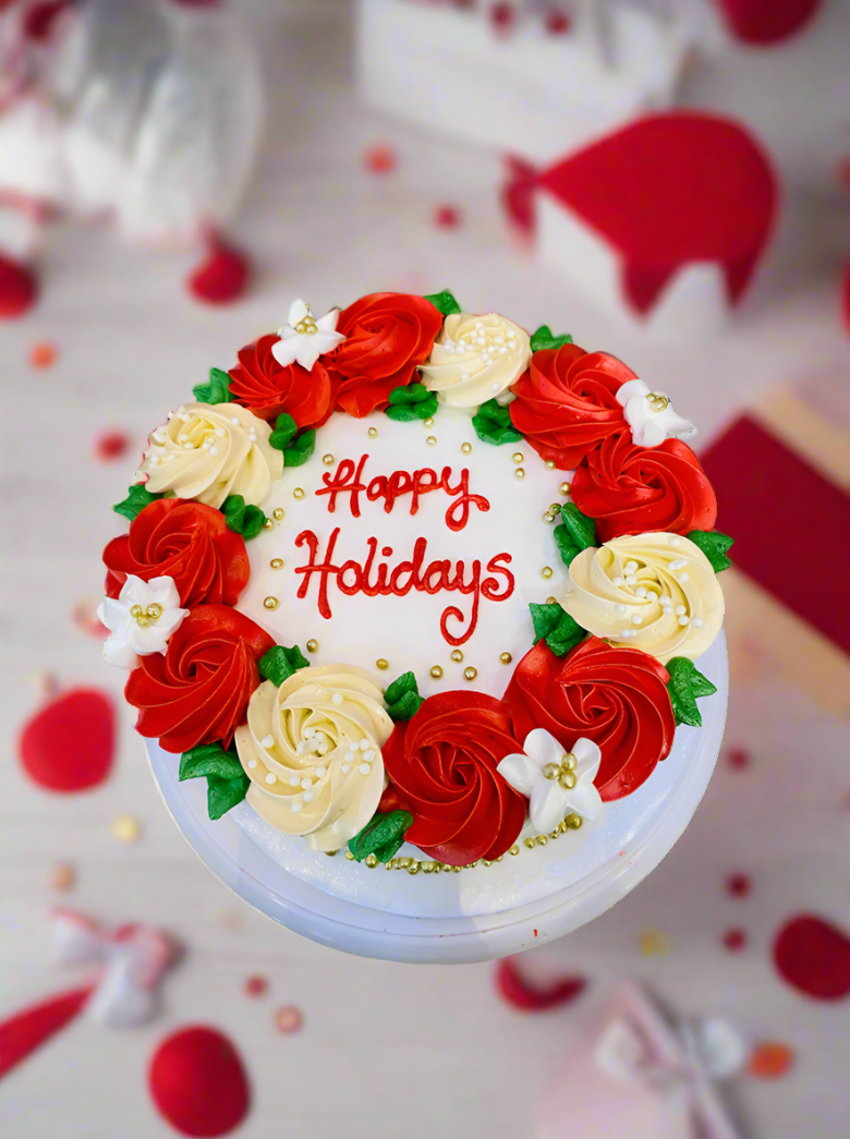 Happy Holidays Cake