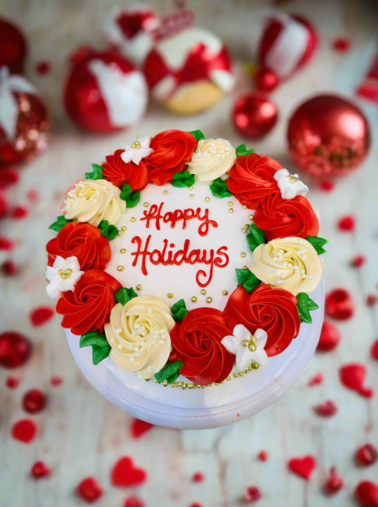 Happy Holidays Cake