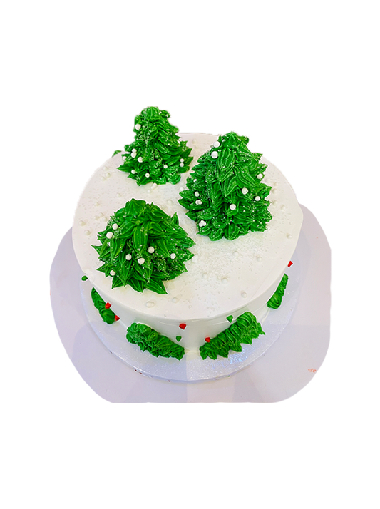 Standing Tree Christmas Cake