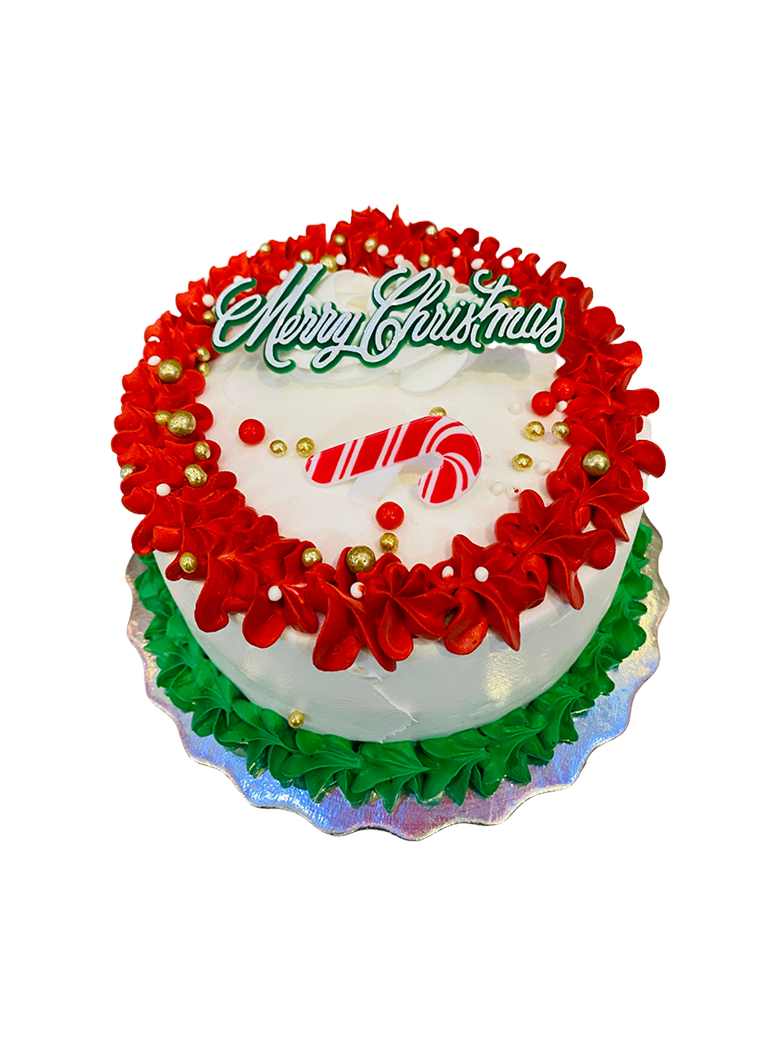 Candy Cane Christmas Cake
