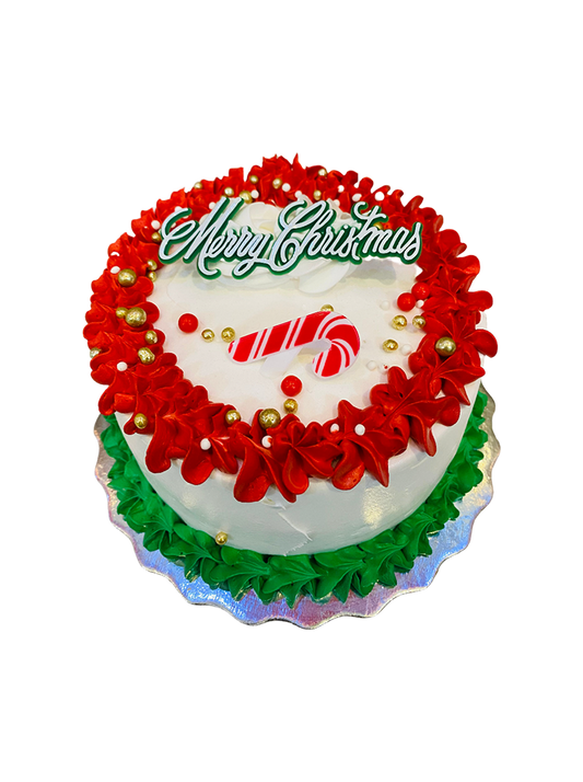 Candy Cane Christmas Cake