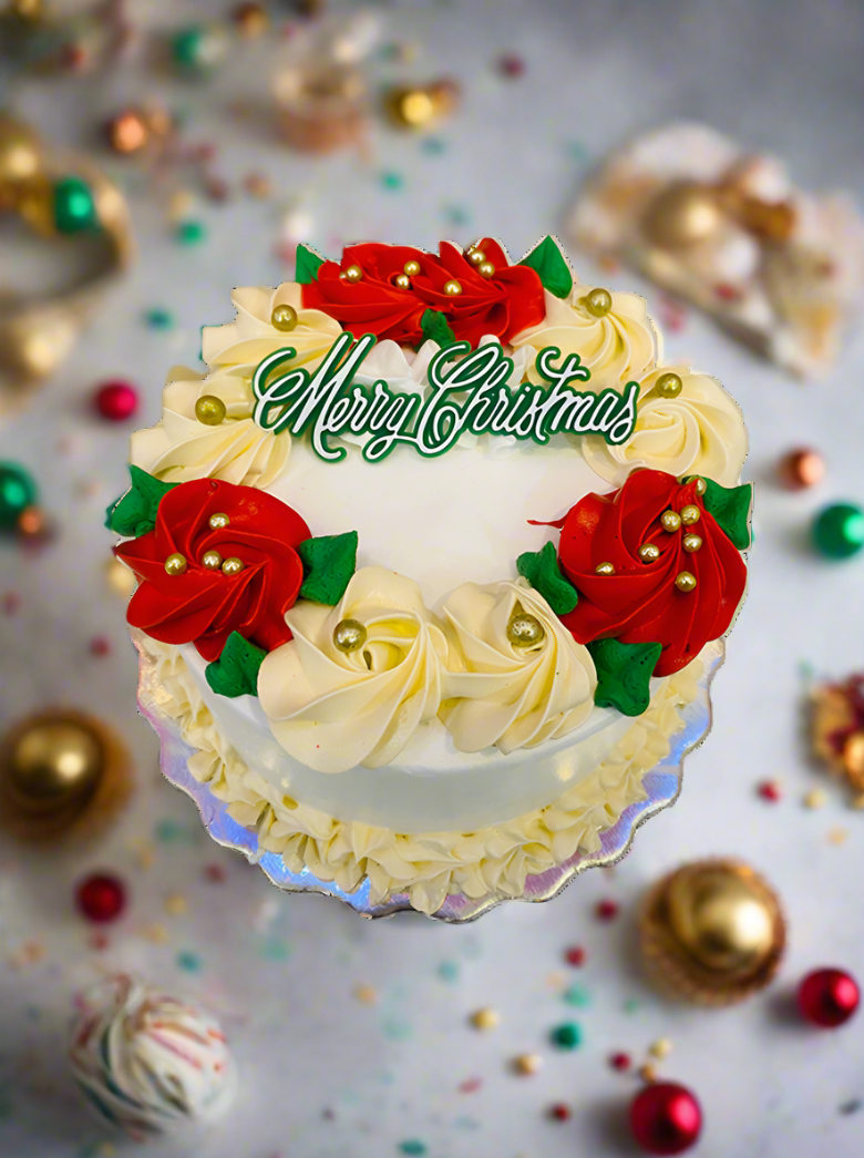 Christmas Rosette Cake